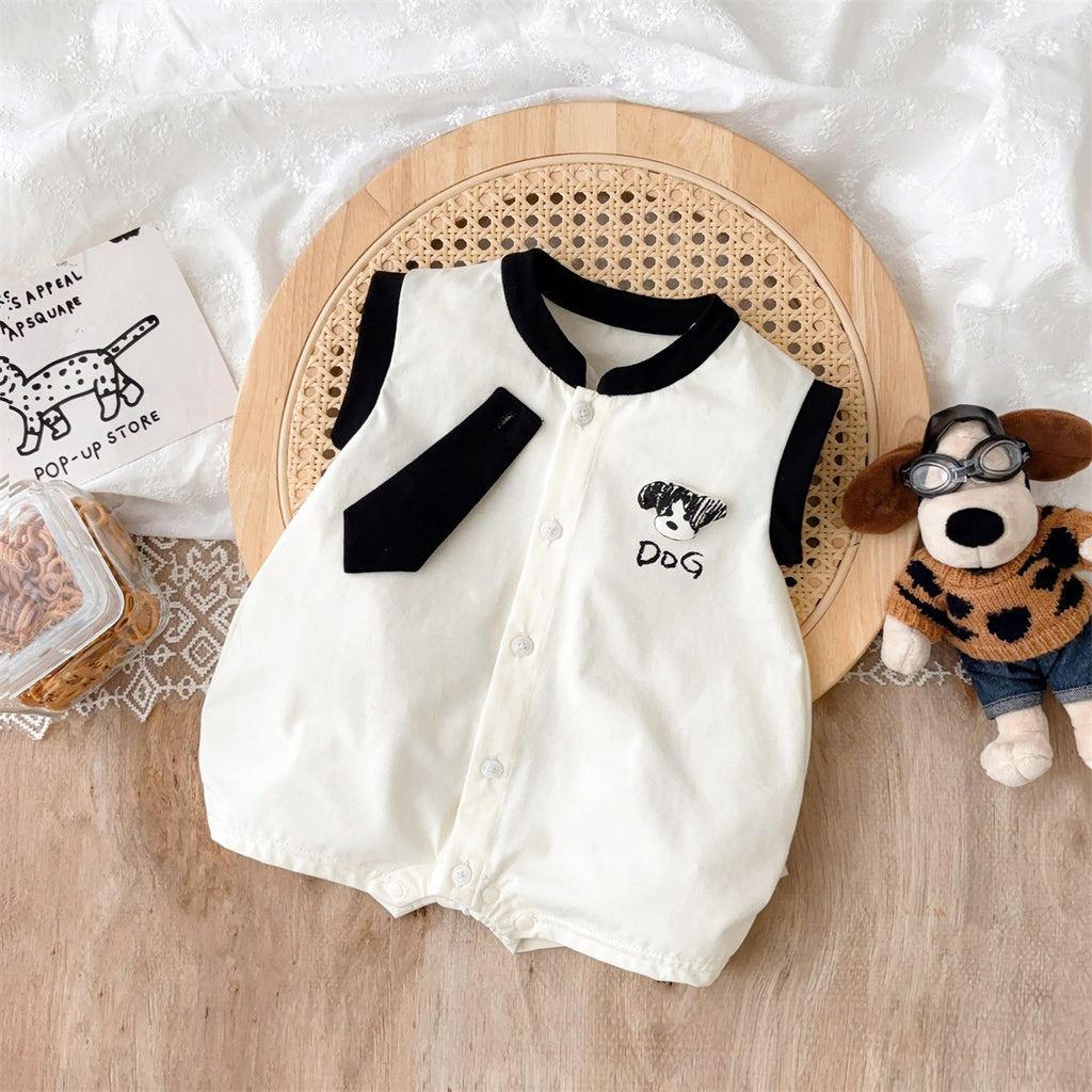 Baby Clothes Sleeveless Romper  Lightweight Newborn Cartoon Onesie