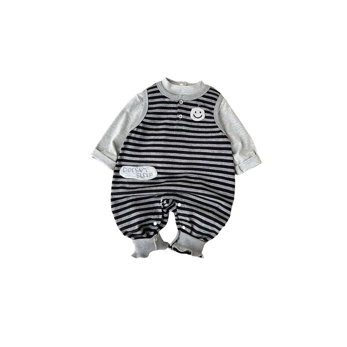 Casual  Overalls Set for Boys Stripe Two-Piece Outfit, Toddler Boy Clothes