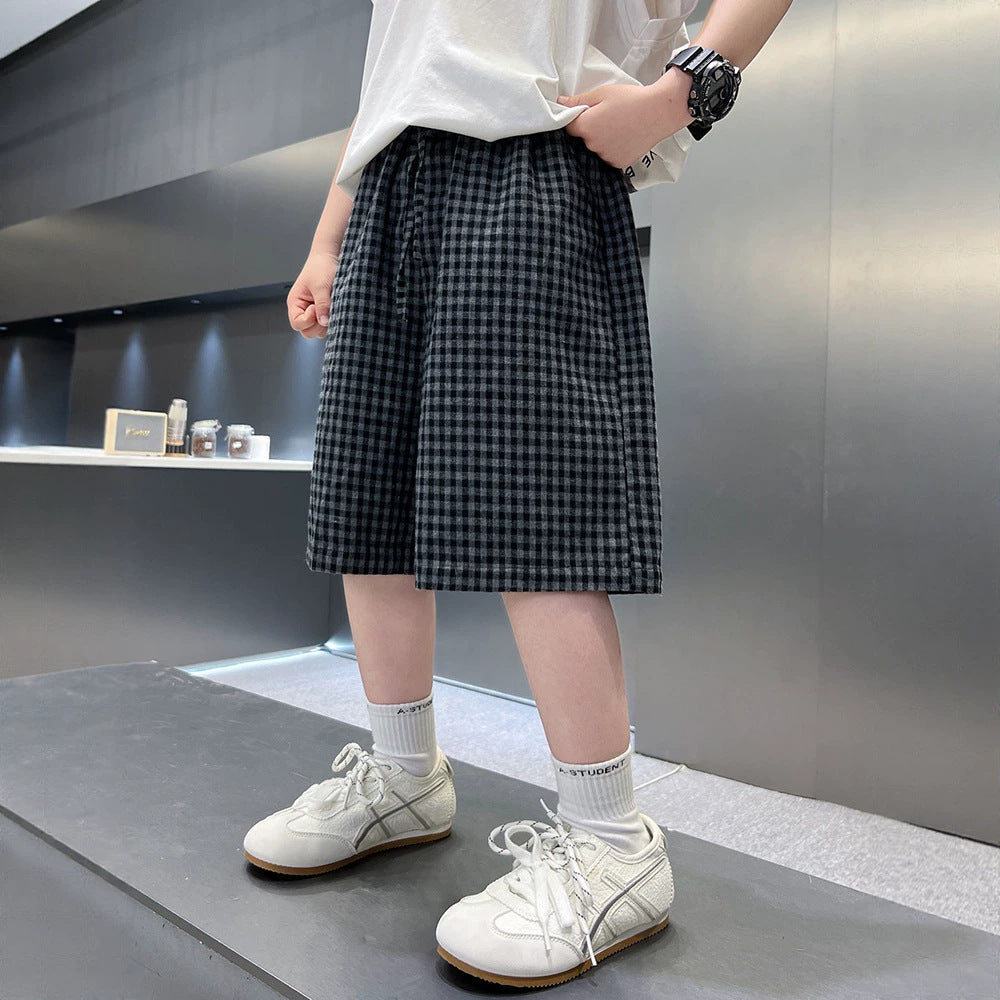 Casual Kids Boy  Shorts Lightweight Mid-Length Pants