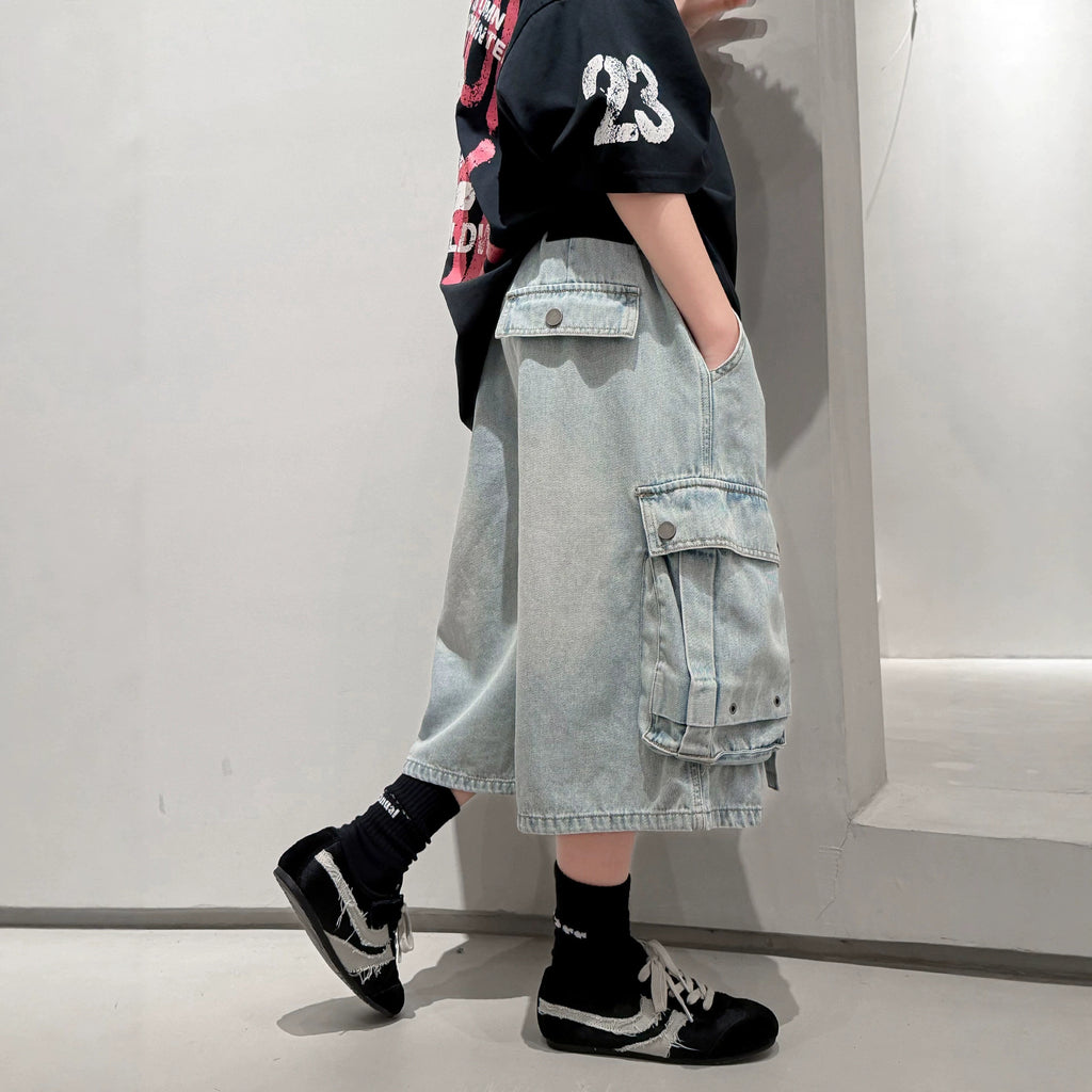 Boy's Denim Shorts, Casual Pants for Kids