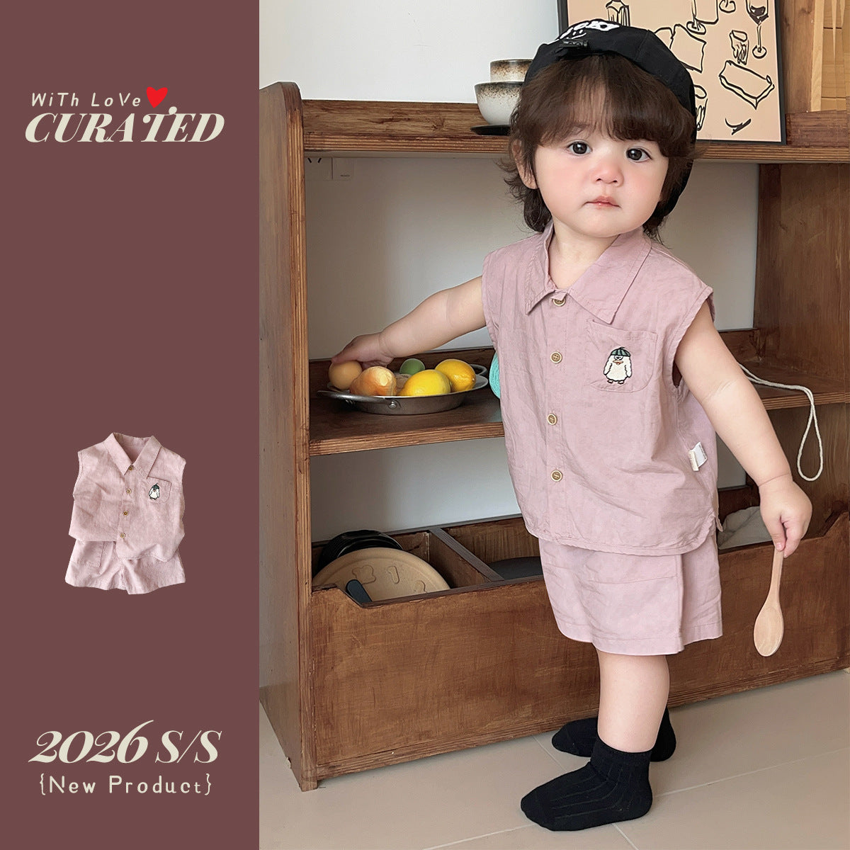 Cool and Lightweight Baby Boy Outfit Set  Loose Shorts Casual Two-Piece Infant Clothing Summer Separates