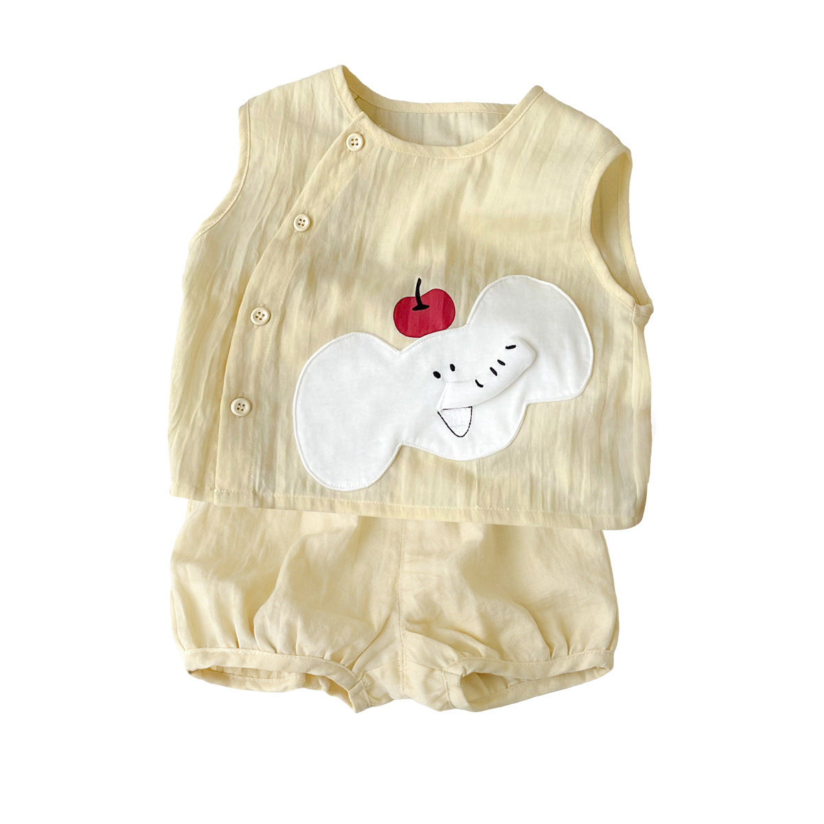 Elephant Print Sleeveless Vest  Lightweight T-Shirt Outfit