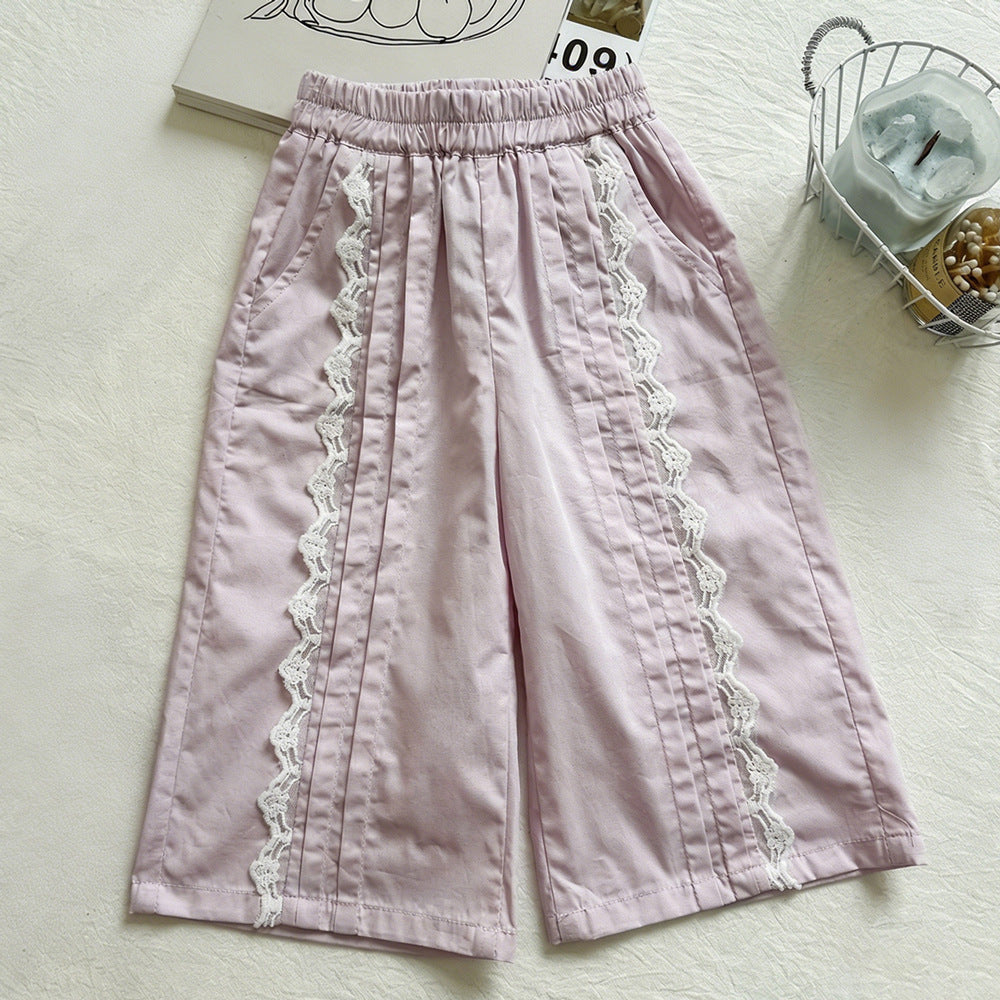 Cute Ruffle Sleeveless Blouse Set for Girls