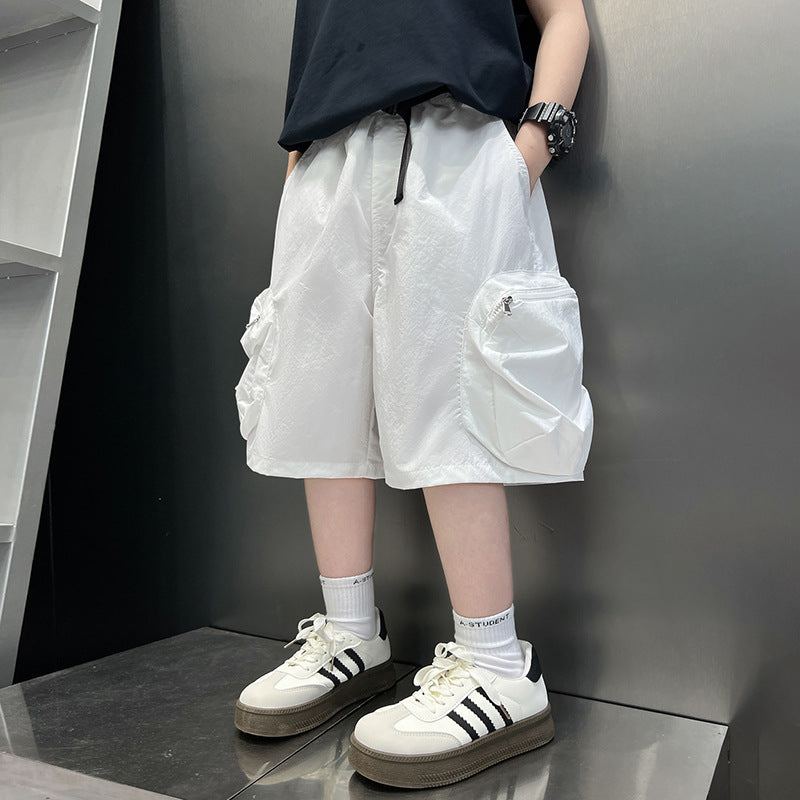Boy's Cargo Shorts Trendy Kids Pants