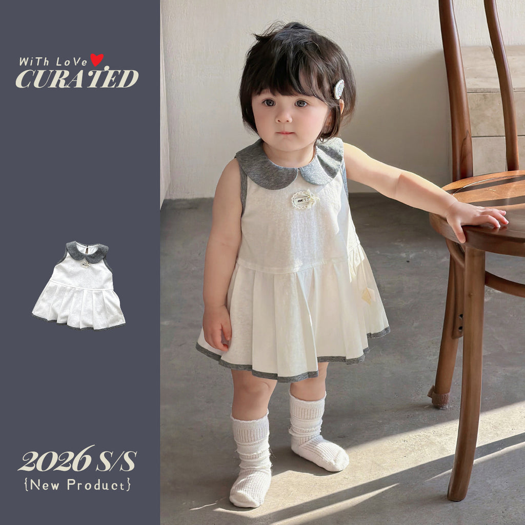 Baby Girl Clothing Chic Mini Dress Children's Sleeveless Dress