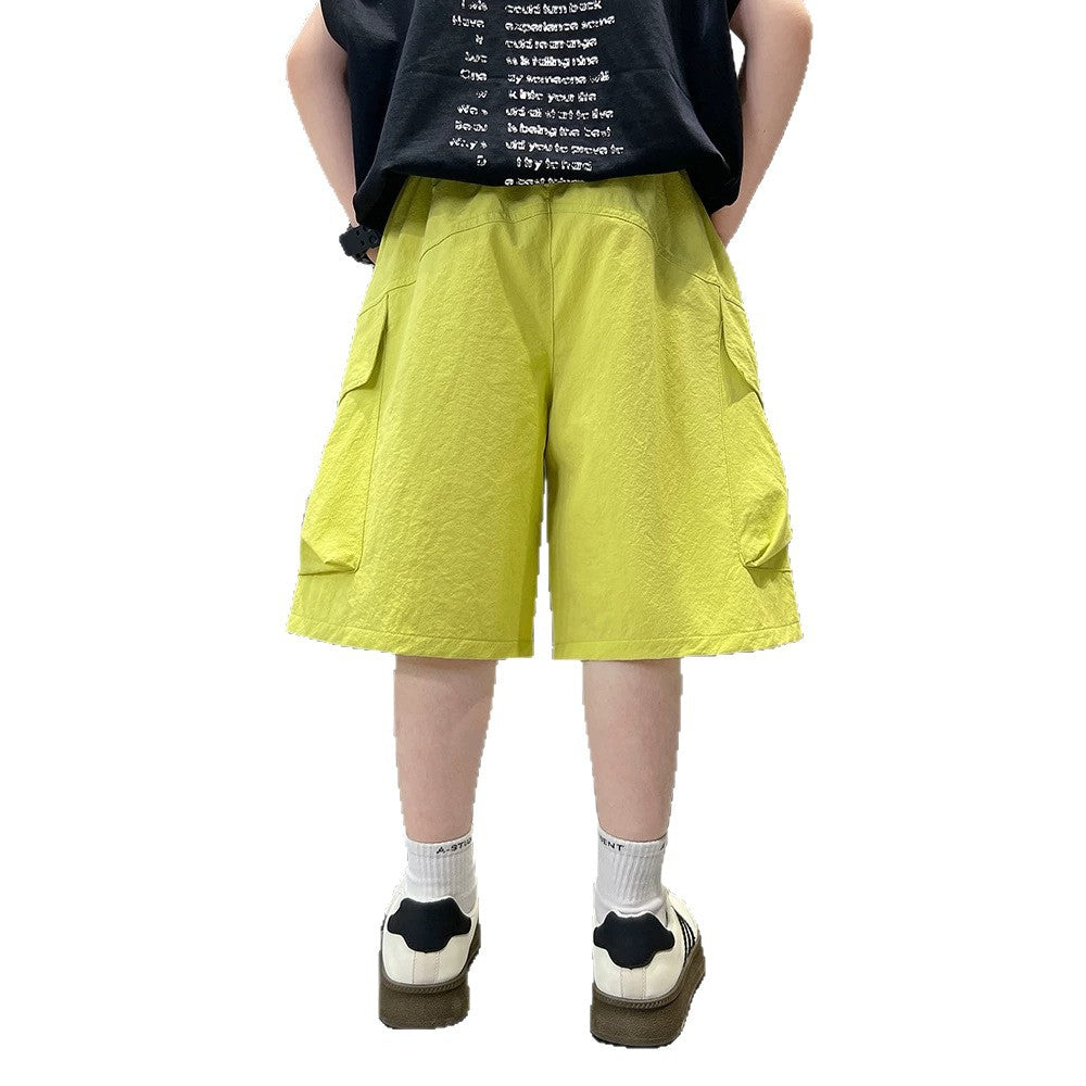 Cargo Shorts for Boys Five-Panel Pants Kids Mid to Large Size Trendy  Wear