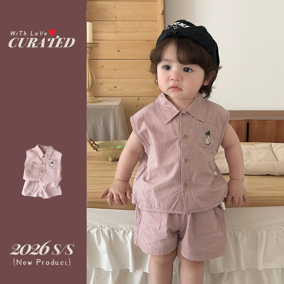 Cool and Lightweight Baby Boy Outfit Set  Loose Shorts Casual Two-Piece Infant Clothing Summer Separates