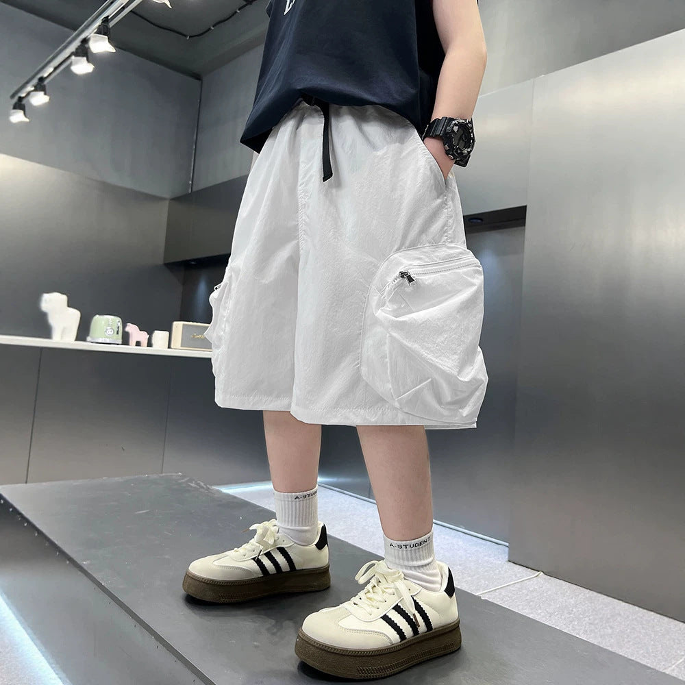 Boy's Cargo Shorts Trendy Kids Pants