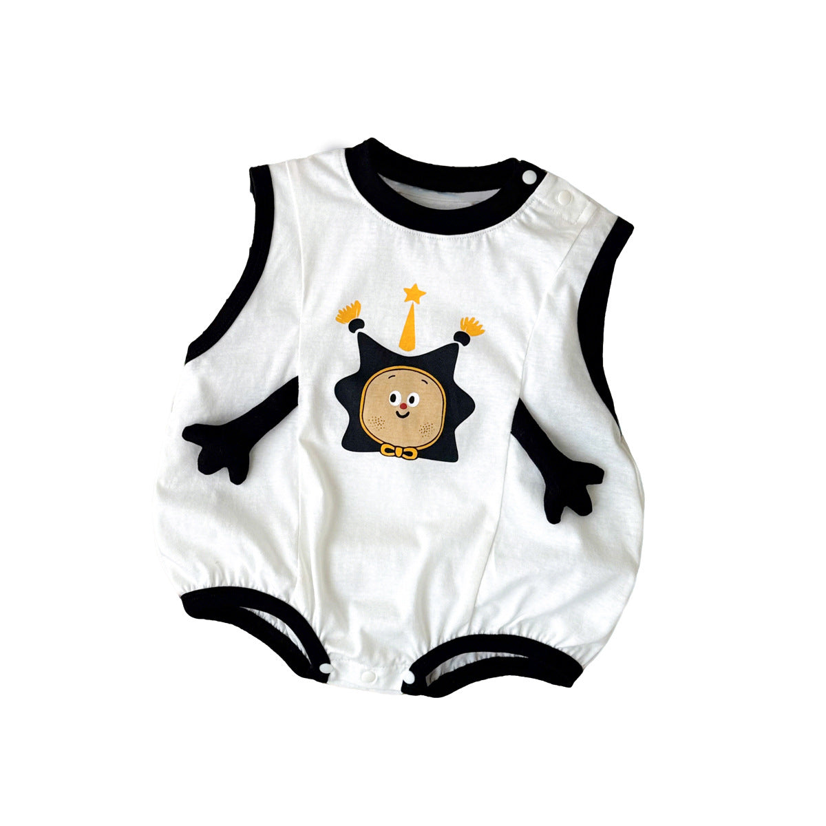 Baby Boy Romper Outfit Infant One-Piece Star Print Crawler Suit for Toddlers