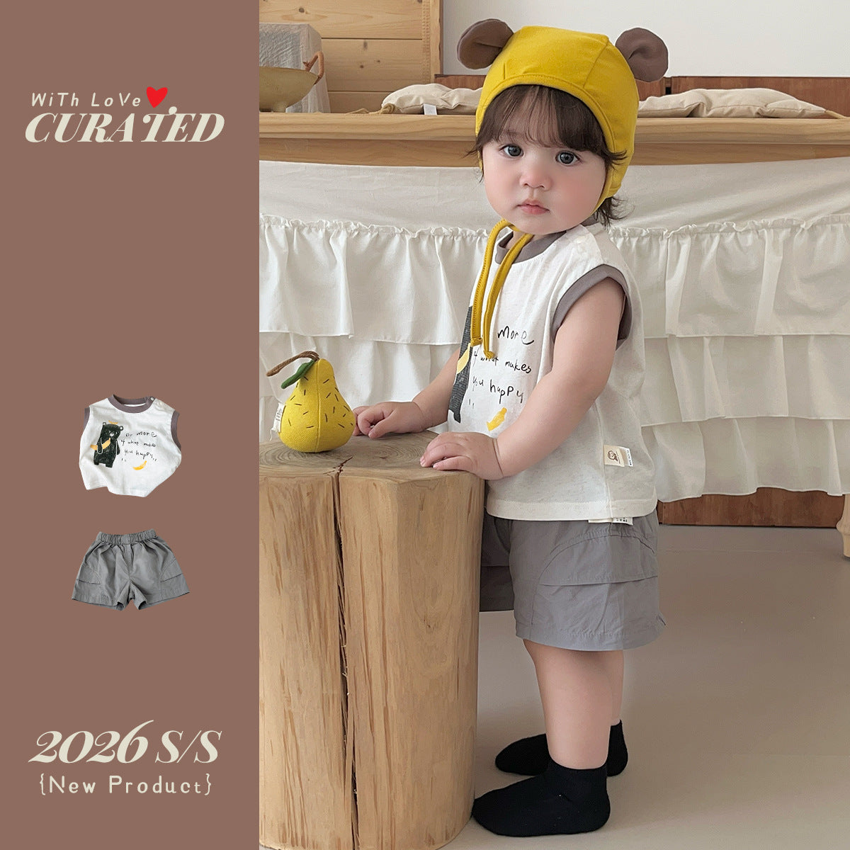 Comfortable Cargo Pants Two-Piece Set for Boys, Cool Sensation Outfit Kids Summer Clothing Set