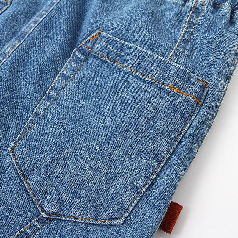 Casual Boy's Denim Shorts Summer Fashion Children's Mid-Length Pants