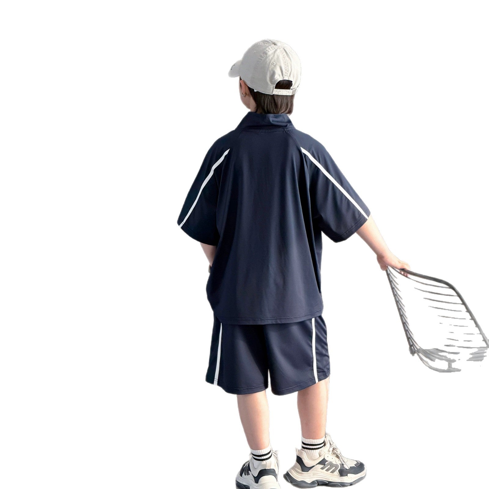 Boy's Outfit Set, Short Sleeve Two-Piece Set for Kids