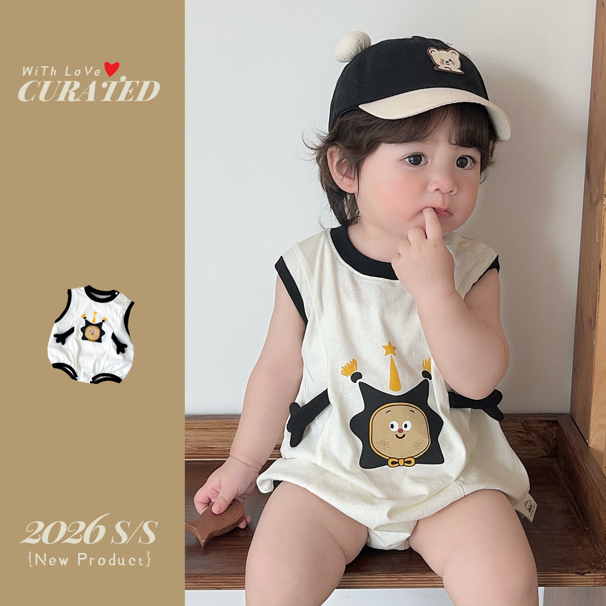 Baby Boy Romper Outfit Infant One-Piece Star Print Crawler Suit for Toddlers