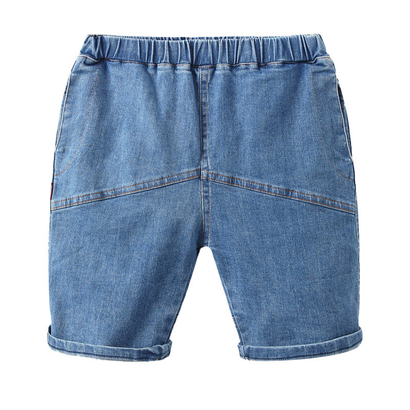 Casual Boy's Denim Shorts Summer Fashion Children's Mid-Length Pants