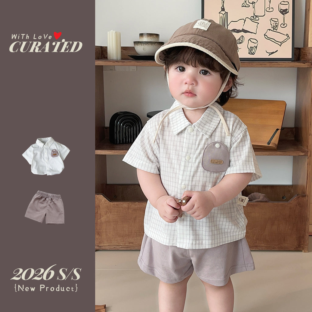 Ultra-Comfortable  Boy's Shirt Short Sleeve Cool T-Shirt Baby Boy Outfit