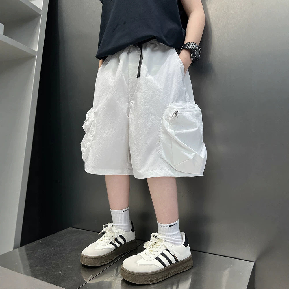 Boy's Cargo Shorts Trendy Kids Pants
