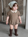 Girls' Floral Romper Baby Girl A-Class Pure Cotton Lightweight Onesie, Infant Summer Clothes