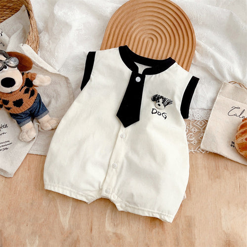 Baby Clothes Sleeveless Romper  Lightweight Newborn Cartoon Onesie