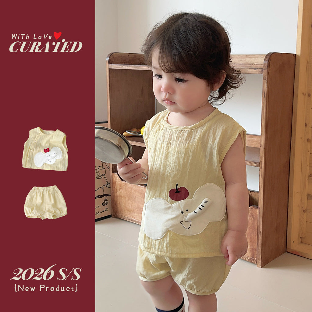 Elephant Print Sleeveless Vest  Lightweight T-Shirt Outfit