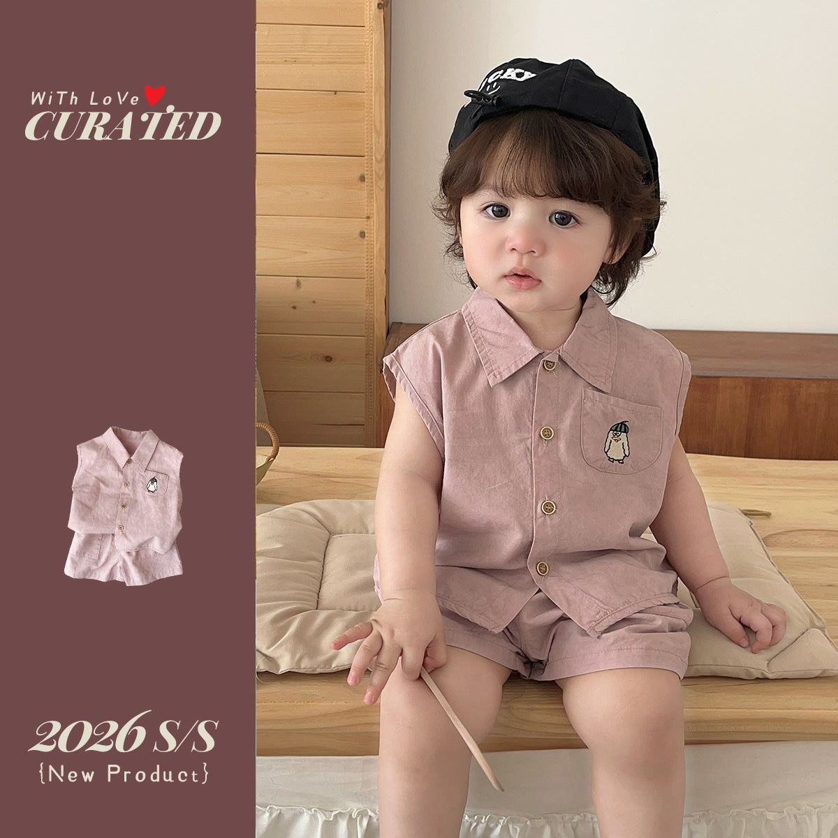 Cool and Lightweight Baby Boy Outfit Set  Loose Shorts Casual Two-Piece Infant Clothing Summer Separates