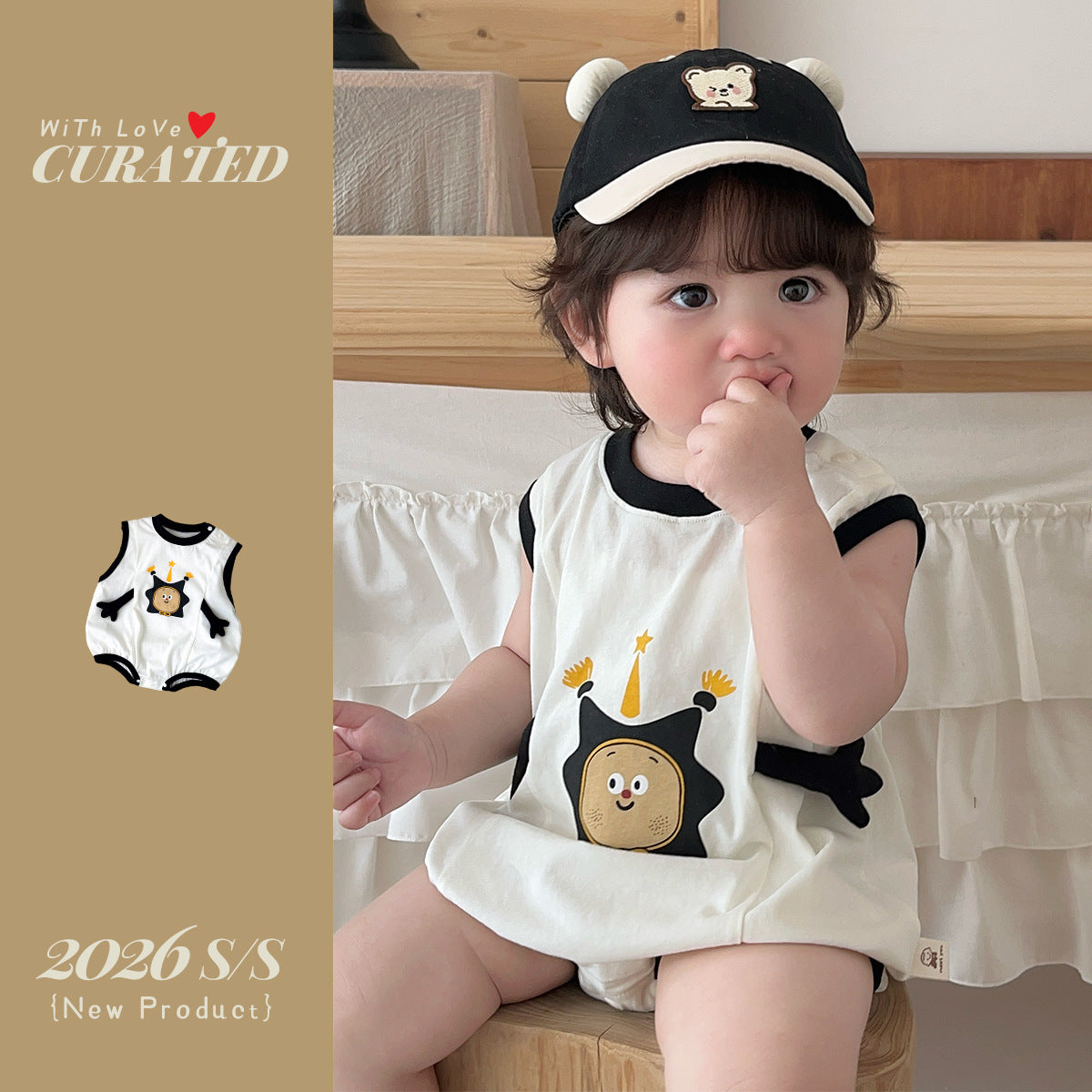 Baby Boy Romper Outfit Infant One-Piece Star Print Crawler Suit for Toddlers