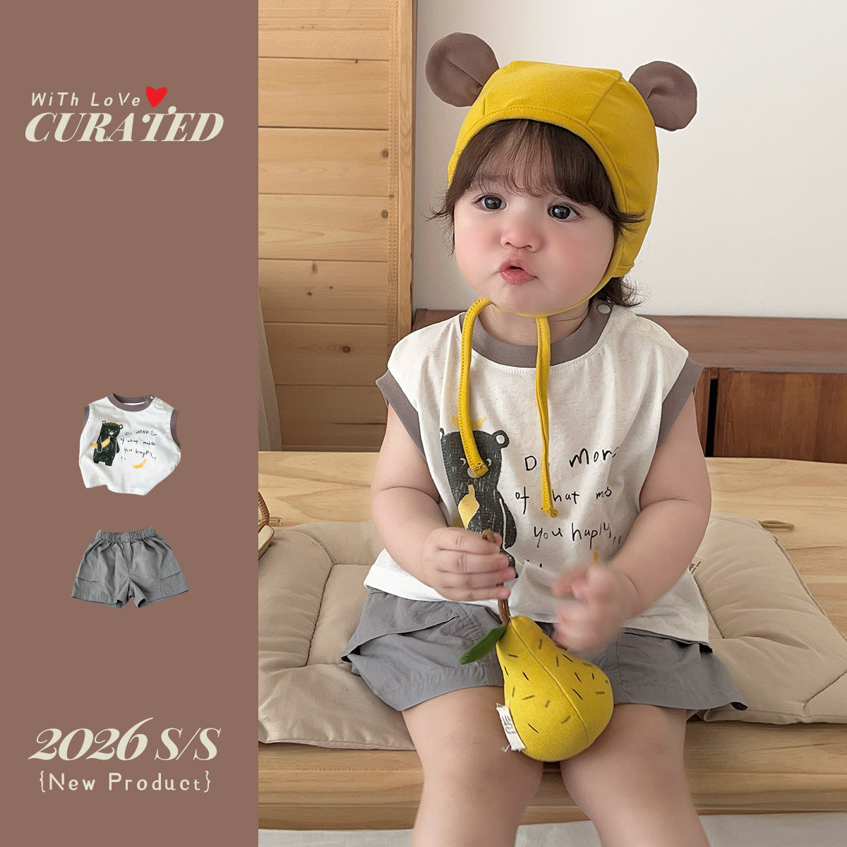 Comfortable Cargo Pants Two-Piece Set for Boys, Cool Sensation Outfit Kids Summer Clothing Set