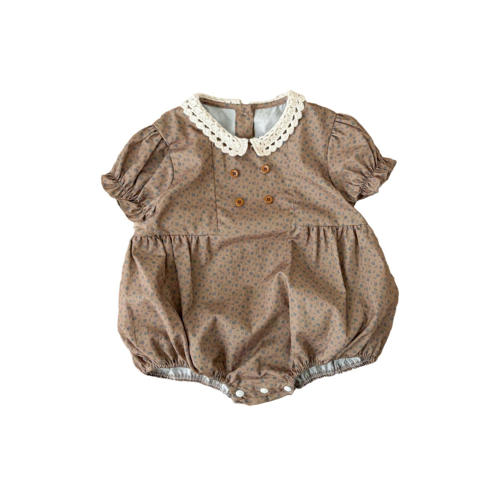 Girls' Floral Romper Baby Girl A-Class Pure Cotton Lightweight Onesie, Infant Summer Clothes